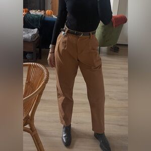 Uncle Studios Cotton Bloomers size small nwot High-Waisted camel Trousers